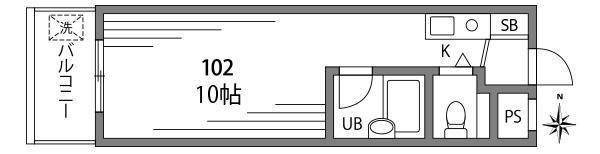 フローラル千歳台の間取り画像