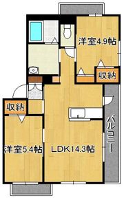 Bereo Nakamaの間取り画像