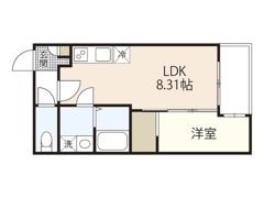 セブンプロート江波東の間取り画像
