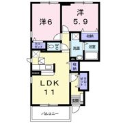 ラフィーネ Cの間取り画像