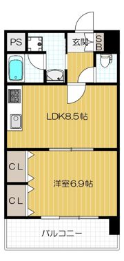 サザンパークスの間取り画像