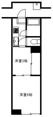 鶴ケ岡マンションの間取り画像