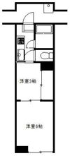 鶴ケ岡マンションの間取り画像