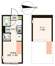 ハーモニーテラス中村南の間取り画像