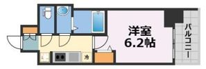 ファステート難波ラグジュの間取り画像