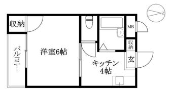 メゾン上野の間取り画像