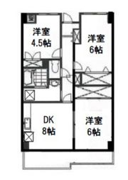 クオーレ花尻の間取り画像
