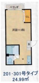 トライデント東灘の間取り画像