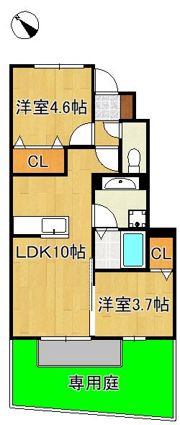 サンヒルズ愛坂 A棟の間取り画像