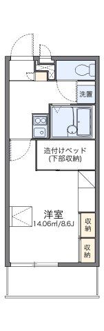 レオパレスよしけんⅢの間取り画像