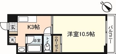 シャルマンヴィル新宮の間取り画像