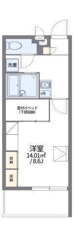 レオパレス大新の間取り画像