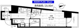ステージファースト飯田橋アジールコートの間取り画像