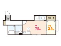 Shambre古市B棟の間取り画像