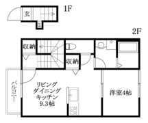 ヴィラ・アンソレイエ堀江2の間取り画像