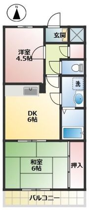 ブランドール壱番館の間取り画像