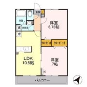 サニーフラットカワベの間取り画像