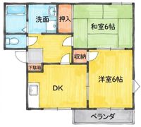 ハイツヒミコC棟の間取り画像