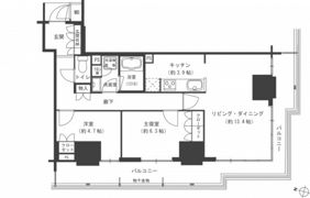 グランクロスタワー広島 アイコートの間取り画像