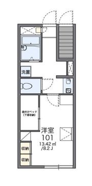 レオパレスマユリカⅢの間取り画像