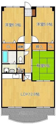 アーバンライフ折尾の間取り画像