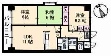 ファミーユ舟入中町の間取り画像