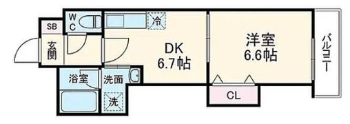 CLAIR TOWERの間取り画像