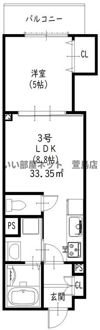 クリエオーレ藤阪東町Ⅱの間取り画像