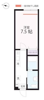 ハーミットクラブハウスリアンC棟の間取り画像