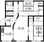 八丁マンションの間取り画像