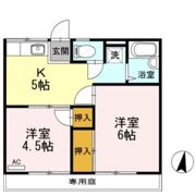 コーポ関の間取り画像
