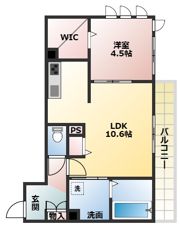 Chouchouにおの浜の間取り画像