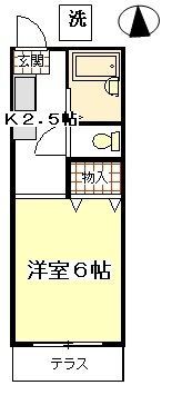 プチハイツ下高井戸の間取り画像