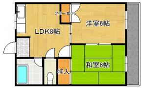 三滝リバーハイツの間取り画像
