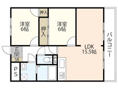 Palazzo Hashimoto 1stの間取り画像