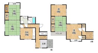 大津市藤尾奥町 貸家の間取り画像
