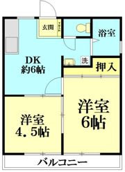 スカイハイツ浅間町の間取り画像