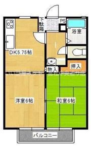サンビレッジタムラB棟の間取り画像
