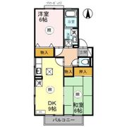 コーポラスITOⅡ Bの間取り画像