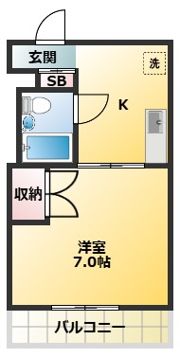 ヴィレッジⅠの間取り画像