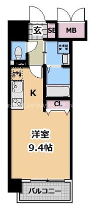 エス・キュート城東中央の間取り画像