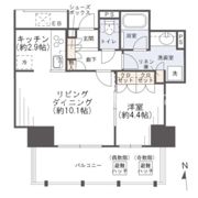 シエリアタワー大阪福島の間取り画像