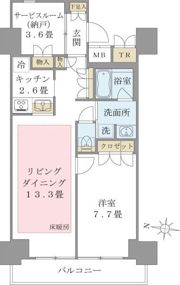 Brillia ist 東雲キャナルコートの間取り画像