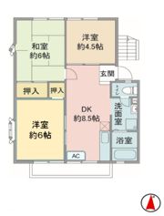 コンフォートイーストBの間取り画像