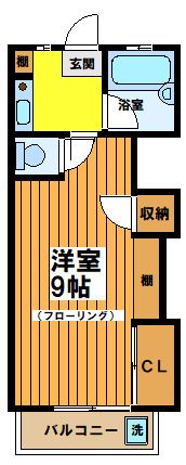 コーポパストラールの間取り画像