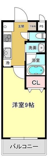 コクーン大元駅前の間取り画像