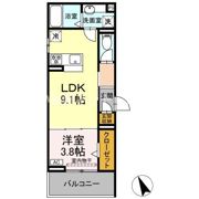 D crest 中之郷の間取り画像