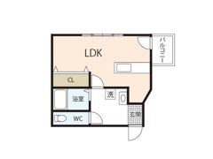 金屋町グランデの間取り画像