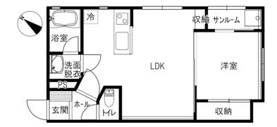OLUOLU B棟の間取り画像