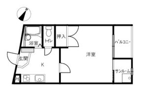 レザンレジデンスⅡの間取り画像